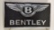 Contemporary cast aluminium Bentley wall sign