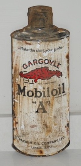 Mobil Oil â€˜Aâ€™ enamel sign