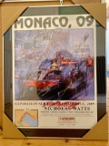 Monaco F1 2009 multi-signed official poster