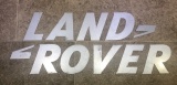 A font-correct Land Rover wall sign