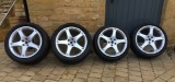 A set of four Ferrari California (F149) rims & winter tyres