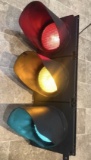 A fantastic, original, full-size set of traffic lights