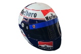 A replica, full size Alain Prost helmet