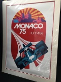 Monaco 1975 poster, mounted