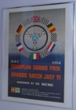 1964 European Grand Prix poster