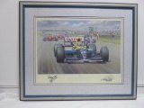 'Victory' Nigel Mansell-signed, limited-edition print