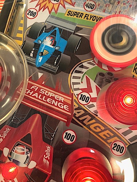 Freestanding F1 Super Challenge pinball machine | Proxibid