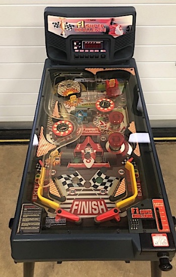 Freestanding F1 Super Challenge pinball machine