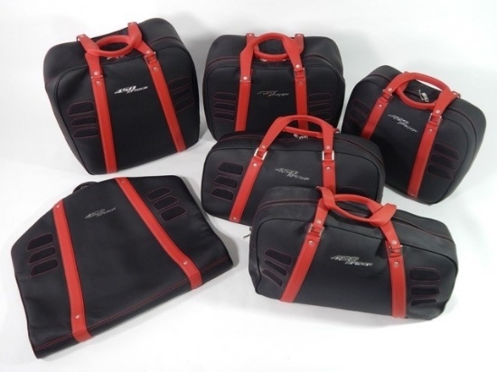 Ferrari 458 Spider 6-piece complete Schedoni leather luggage set