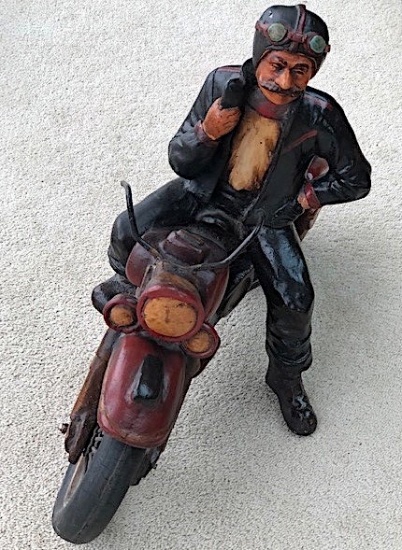 Harley-Davidson caricature figurine