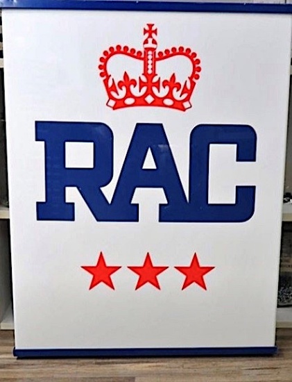 Royal Automobile Club (RAC) illuminated sign