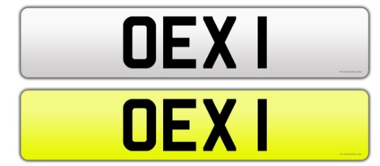 Registration number OEX 1