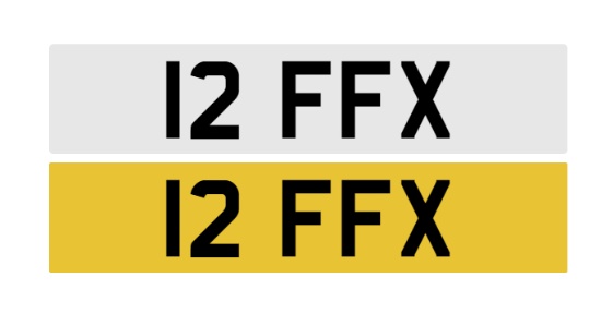 Registration number 12 FFX