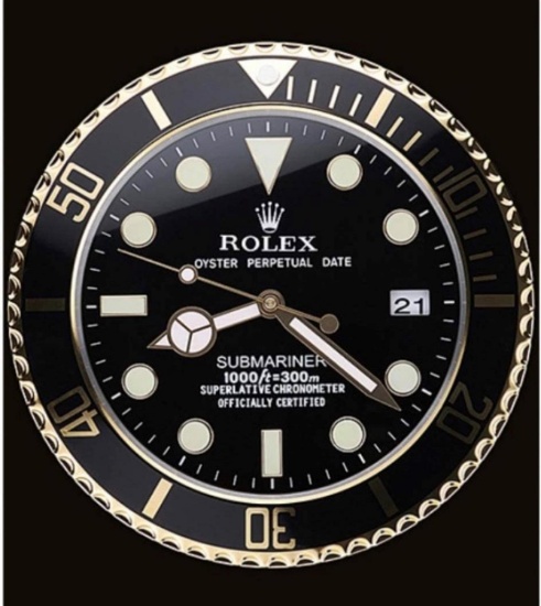 A Rolex Oyster Perpetual Date Submariner Promotional Wall Clock