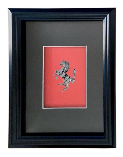 Mounted and Framed Cavallino Rampante*