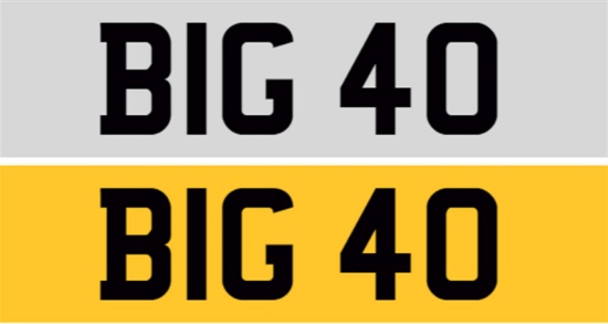 Registration Number BIG 40