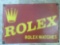 Tin-Plate Enamelled Rolex Advertising Sign