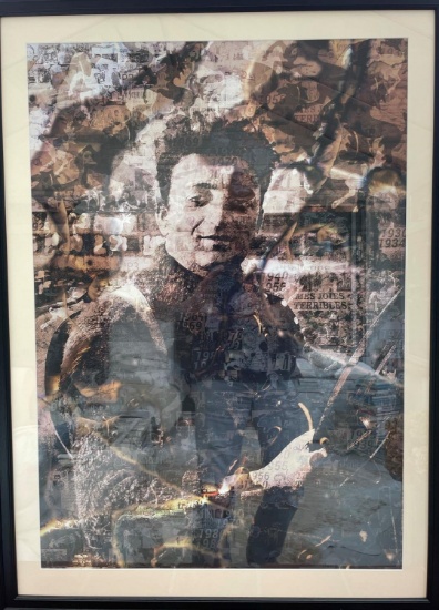 A Young Enzo Ferrari, Framed Collage Print