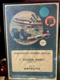 Hepolite Trade Poster Announcing the Result of the 1970 German GP