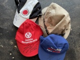 Four Baseball Caps Signed by Grand Prix Drivers
