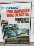 Contemporary Poster Advertising the 1967 BOAC 500 at Brands
