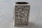 Antique 800 SILVER Matchbox Holder with Diamond Shape 