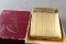Vintage Royal Case-Lite Goldtone Cigarette Case & Lighter in Original Box