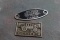 1940's BODY BY FISHER Auto Emblems Tags (2) D.L. AULD Co. Columbus Ohio