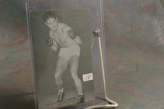 1940's Boxer Arturo Godoy Arcade Exhibit Card