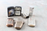Lot of (7) Vintage Lighters Including Camel, Coors, Copper Eagle, REGENT