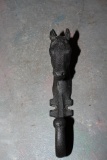 Horse Head Cast Iron Coat Hook 7 1/4