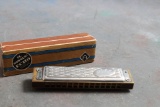 Vintage M Hohner's ECHO Harmonica in Original Box Made in Germany