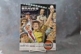 1959 Milwaukee Braves Official Scorecard Program CLARK OIL Ad on Cover