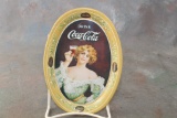 1906 Coca Cola Coke Soda Metal Tip Tray Good Condition