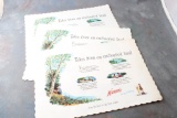 Hamm's Beer Vintage New/Old Stock (3) Advertising Table Place Mats Signs