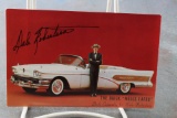 1958 Buick Wells Fargo Automobile Dealer Postcard with DALE ROBERTSON