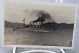 WWI U.S.S. Maryland Battleship Real Photo Postcard RPPC - Unposted