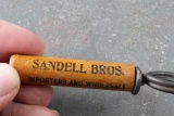 Antique 1910 Sandell Bros. Liquor Dealers St Paul MN Corkscrew