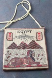 Egyptian Shoulder Bag Purse Pyramids Sphinx