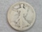 1917-D (obv) Walking Liberty Half Dollar Coin - 90% Silver