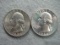1953-D & 1964-D Silver Quarters - 90% Silver