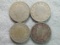 Four Liberty Nickels - 1897, 1903, 1907 & 1909 - 1903 has full 