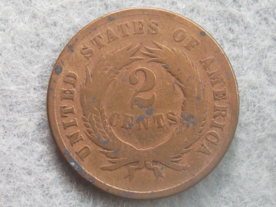 1865 2-cent coin