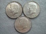 Three Kennedy Half Dollar Coins - 1965 & 1968-D (2)