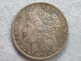 1879 Morgan Silver Dollar Coin - nice detail  - 90% Silver