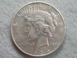 1934-D Peace Silver Dollar - 90% Silver