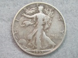 1935-S Walking Liberty Half Dollar Coin - 90% Silver