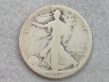 1917-D (obv) Walking Liberty Half Dollar Coin - 90% Silver