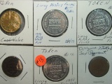 Tokens: Urbandale Iowa State Fair, AZ Sales Tax Payment, Freedom - Six total - great condition