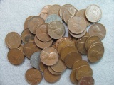 50 Wheat Cents - appear to be all 1940's & 1950's/Wheat